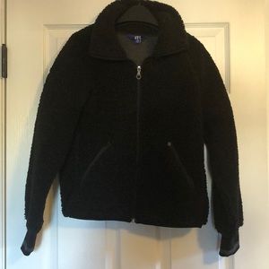 JoyLab Women's Sherpa Full Zip Jacket - Black